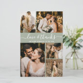 Papier Mariage photo de Merci de  de format de budget élé (Debout devant)