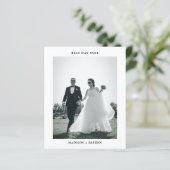 Papier Mariage photo de type minimal budget (Debout devant)