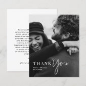 Papier MARIAGE photo du script de typographie monographiq (Devant / Derrière)