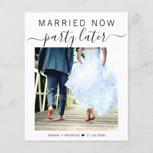 Papier Mariage photo Elopement budgétaire Faire-part