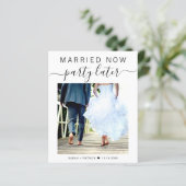 Papier Mariage photo Elopement budgétaire Faire-part (Debout devant)