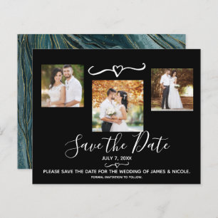 Papier Mariage photo en or Turquoise Turquoise Enregistre