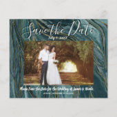 Papier Mariage photo en or Turquoise Turquoise Enregistre (Devant)