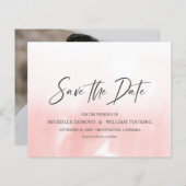 Papier Mariage photo manuscrit Ombre Pink (Devant / Derrière)