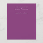 Papier Mariage PHOTO MERCI Fuchsia Dreams (Dos)