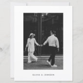 Papier MARIAGE photo minimaliste BUDGET (Dos)