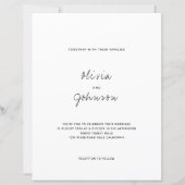 Papier MARIAGE photo minimaliste BUDGET (Devant)