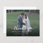 Papier Mariage photo moderne élégant (Devant / Derrière)