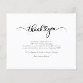 Papier Mariage photo moderne élégant (Dos)