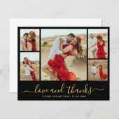 Papier Mariage photo noir Budget Gold (Devant / Derrière)