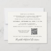 Papier Mariage Photo QR Code Heureusement Jamais Après La (Dos)