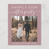 Papier Mariage Photo QR Code Réception Invitation (Devant)