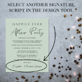 Papier Mariage Photo Sage Happy Jamais Après Invitation d