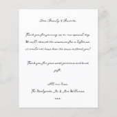 Papier Mariage photo simple et chic (Dos)