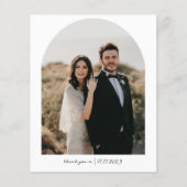 Papier Mariage photo simple et chic Arch Merci (Devant)
