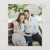 Papier Mariage photo transparent de script moderne budget (Dos)