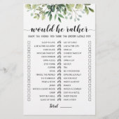 Papier Mariage Plutôt édité jeu (Devant)