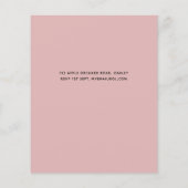 Papier Mariage rose Rose poussiéreux (Dos)