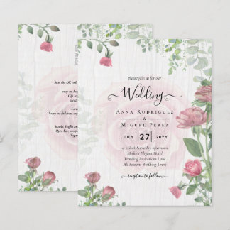Papier Mariage rose Rose poussiéreux