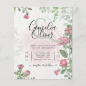 Papier Mariage rose Rose poussiéreux (Devant)