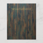 Papier Mariage Rustique Rustique Gold Budget Invite (Dos)