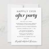 Papier Mariage Script Heureusement Jamais Après La Photo  (Devant)