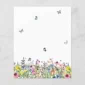 Papier Mariage Simple Bohème Fleurs Sauvages Petit Budget (Dos)