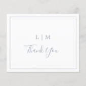 Papier Mariage simple Dusty Blue Budget (Devant)