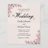 Papier mariage simple japonais de fleurs de cerisier (Devant)