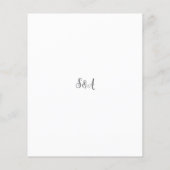 Papier Mariage Simple Moderne Enregistrer la Date (Dos)