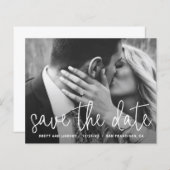 Papier Mariage Simple Photo Budget Moderne Économique Enr (Devant / Derrière)