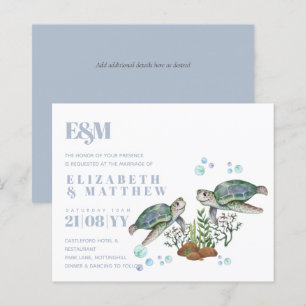 Papier Mariage sur la plage des tortues de mer