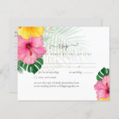 Papier Mariage sur la plage paradisiaque tropicale - Flor (Devant / Derrière)