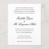 Papier Mariage traditionnel noir et blanc (Devant)