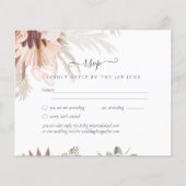 Papier Mariage Tropical Herbe des Pampas Vin de Bourgogne (Devant)