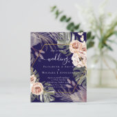 Papier Mariage TROPICAL PAMPAS GRASS à faible coût (Debout devant)