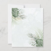 Papier Mariage TROPICAL VERT PALMIER BUDGET (Dos)