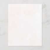 Papier Mariage Vert/Orange Aquarelle Eucalyptus Économiqu (Dos)