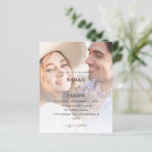 Papier Mariage vertical Budget Modern Photo 7 (Debout devant)