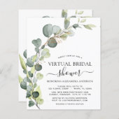 Papier Mariage Virtuel de Fiançailles de Verdure de Eucal (Devant / Derrière)