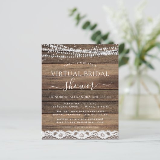 Papier Mariage Virtuel Pas Cher Fête de Fiançailles Décor (Debout devant)