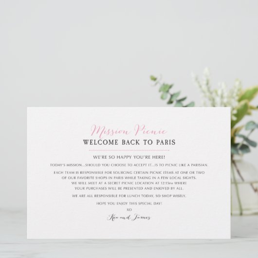 Papier Mariage Weekend Paris Event Map - CUSTOM for Kea (Debout devant)