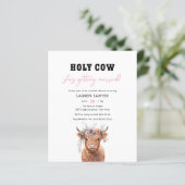 Papier Mariage Western Country Sainte Vache à petit budge (Debout devant)