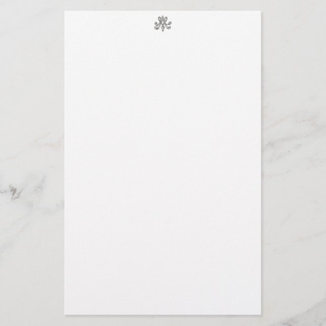 Papier Marie Antoinette - monogrammes royal (Devant)
