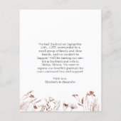 Papier marié | Faire-part photo de mariage du printemps (Dos)