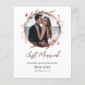 Papier marié | Faire-part photo de mariage du printemps (Devant)