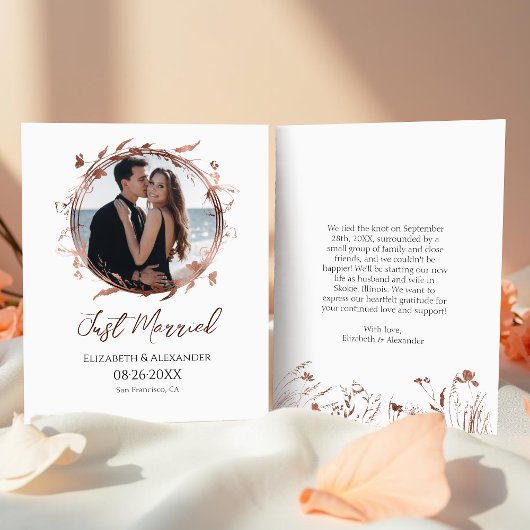 Papier marié | Faire-part photo de mariage du printemps