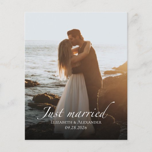 Papier marié | Faire-part photo Mariage (Devant)