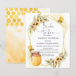 Papier Mariée de budget Pour être abeille Floral Shower d