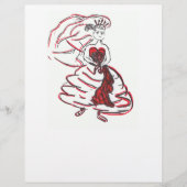 Papier Mariée de la Saint Valentin (Devant)